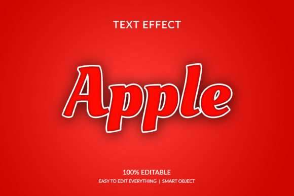 Bring Text to Life with Apple Fruit Color 3D Style Effect