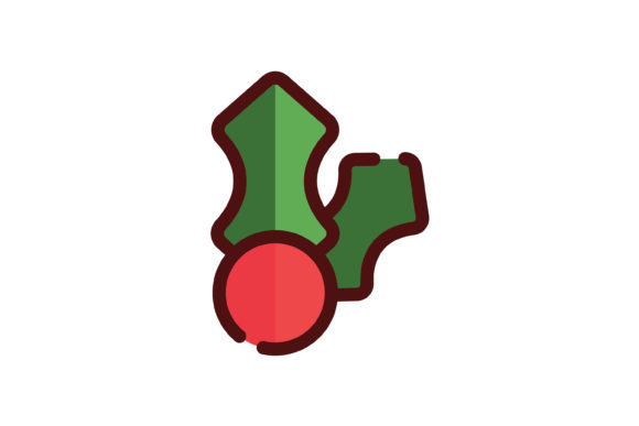 Christmas Icon Mistletoe Lineal Color: Your Festive Design Toolkit