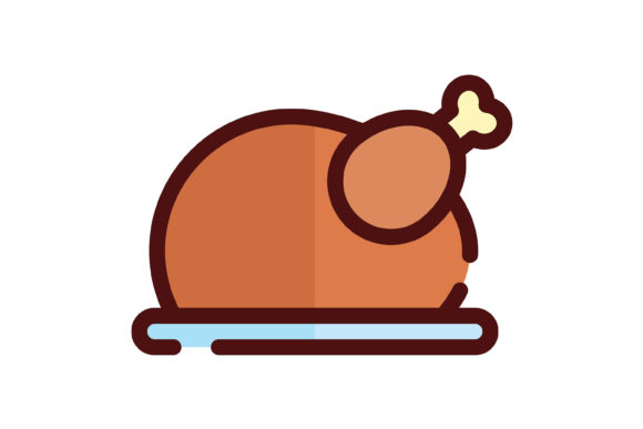 Christmas Icon Turkey Lineal Color: Your Ultimate Holiday Design Asset