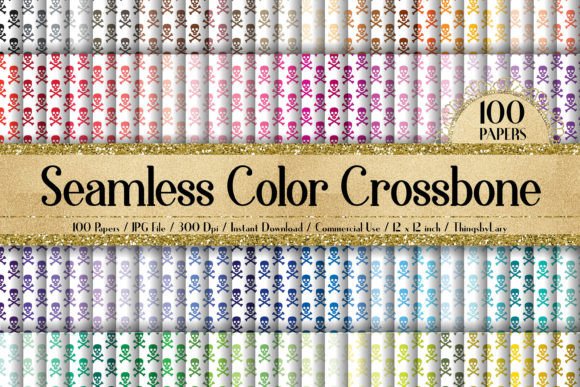 Designing with Edge: Seamless Color Crosses Bones Skulls