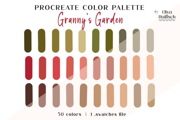Earthy & Elegant: Unpacking the Granny’s Garden Procreate Palette
