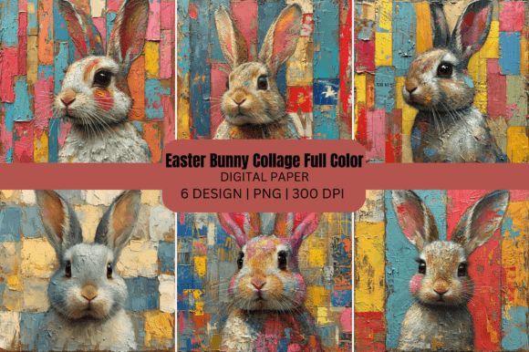 Easter Bunny Collage Color Background: A Designer's Guide