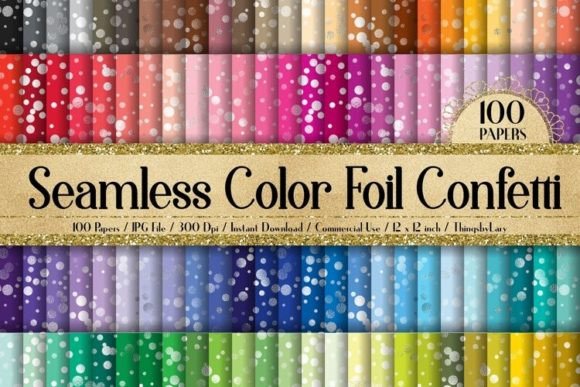 Elevate Projects with Seamless Color Foil Confetti Papers