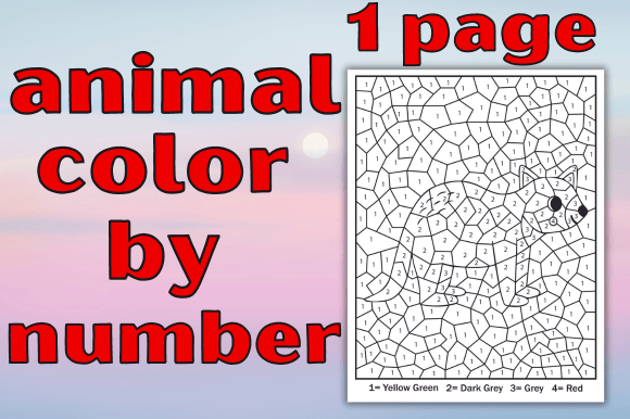 Engaging Kids with the Animal Color by Number Page
