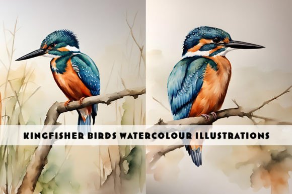 Kingfisher Bird Watercolour Illustration: A Designer's Guide