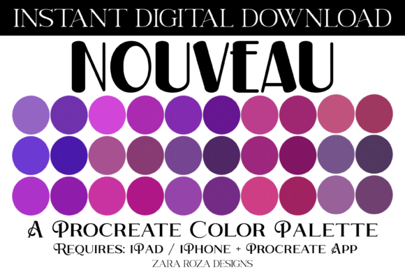 Nouveau Procreate Color Palette: Elevate Your Digital Art