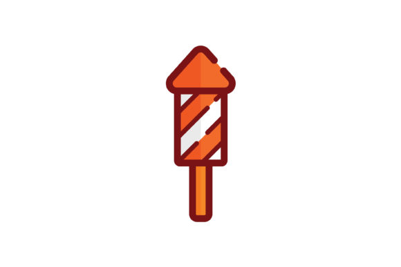 Party Icon Fireworks Lineal Color: A Festive Design Asset