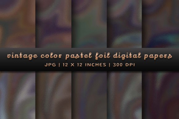 Timeless Design with Vintage Pastel Foil Papers