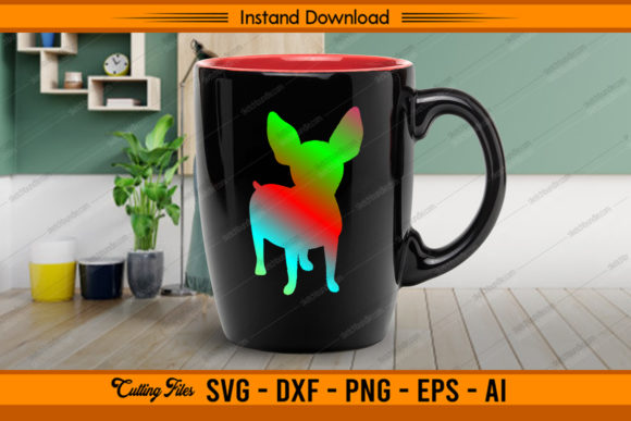 Unleashing Vibrant Creativity with Chihuahua Rainbow Color Design